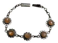 アジアン雑貨 天然石シルバーアクセサリー SBS-3 トルコ石(ターコイズ)・ブレスレット