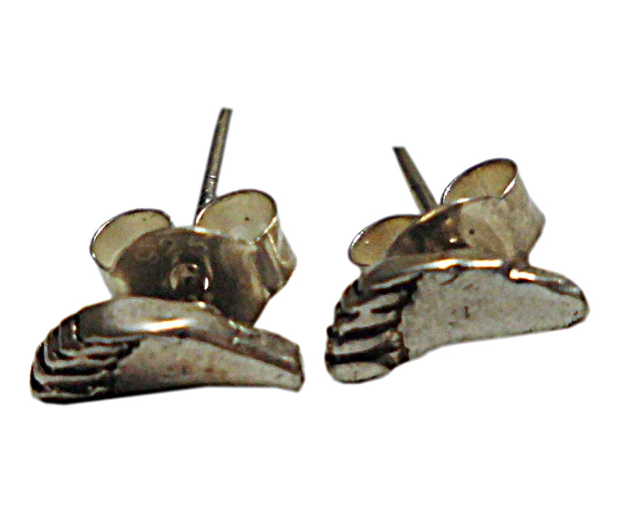 アジアン雑貨 シルバーアクセサリー KCP-16 シルバー・キャッチ付きピアス(足裏)