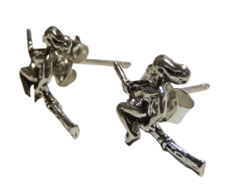 アジアン雑貨 シルバーアクセサリー KCP-18 シルバー・キャッチ付きピアス