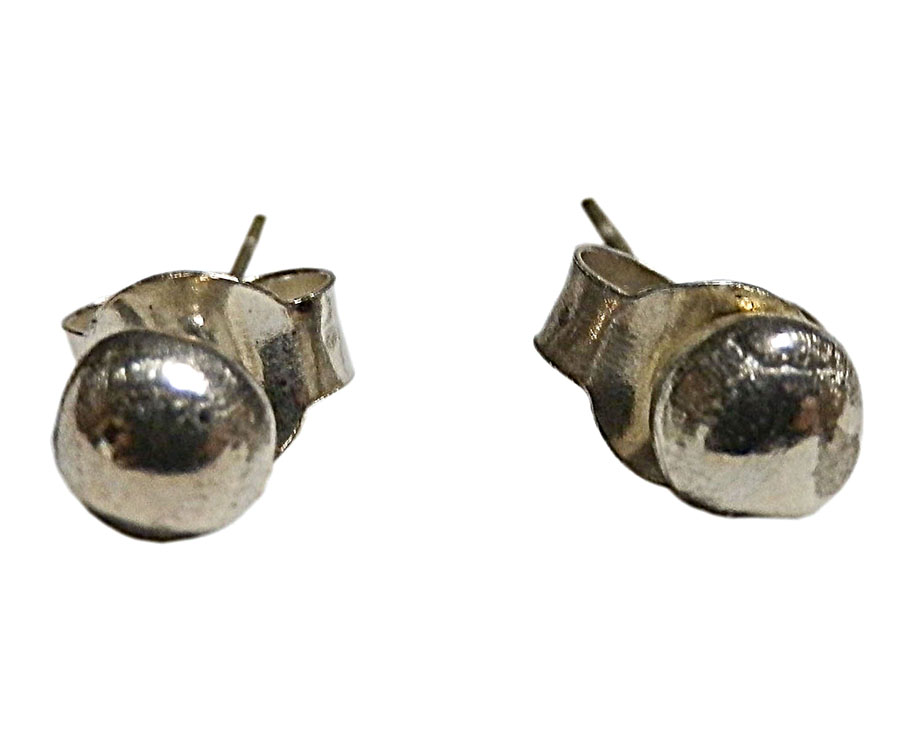 アジアン雑貨 シルバーアクセサリー KCP-19 シルバー・キャッチ付きピアス(大きい玉)