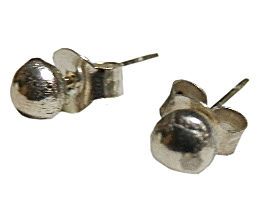 アジアン雑貨 シルバーアクセサリー KCP-19 シルバー・キャッチ付きピアス(大きい玉)