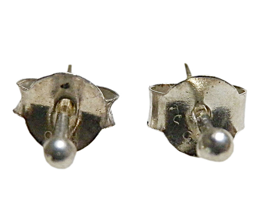 アジアン雑貨 シルバーアクセサリー KCP-21 シルバー・キャッチ付きピアス(小玉)