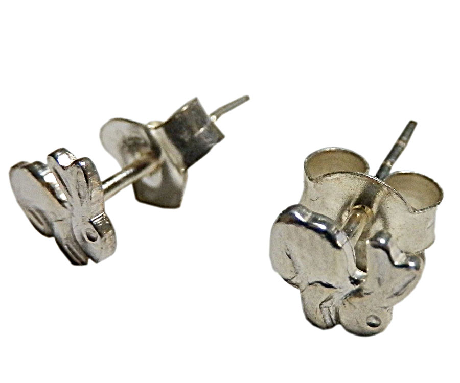 アジアン雑貨 シルバーアクセサリー KCP-25 シルバー・キャッチ付きピアス(ウサギ)