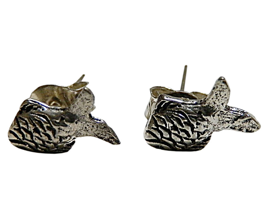 アジアン雑貨 シルバーアクセサリー KCP-26 シルバー・キャッチ付きピアス(さかな)