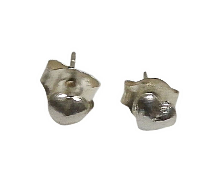 アジアン雑貨 シルバーアクセサリー KCP-39 シルバー・キャッチ付きピアス(ハート)