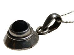 アジアン雑貨 天然石シルバーアクセサリー PUG-7 ガーネット・プチネックレス