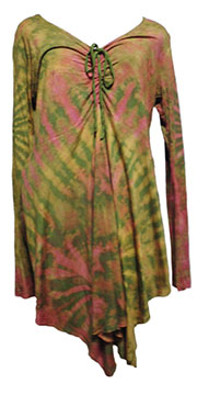 アジアン衣料 ネパール・コットン・タイダイチュニック