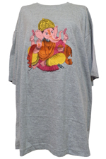 アジアン衣料 ネパール・コットン・刺繍Tシャツ