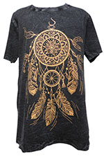 アジアン衣料 タイダイ仏像Tシャツ