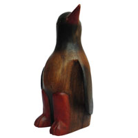 アジアン雑貨　ペンギンの木彫り