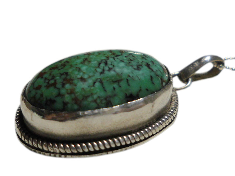 アジアン雑貨 天然石シルバーアクセサリー TSP-3 トルコ石(ターコイズ)ネックレス