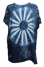 アジアン衣料 AT-5 コットン藍染Tシャツ