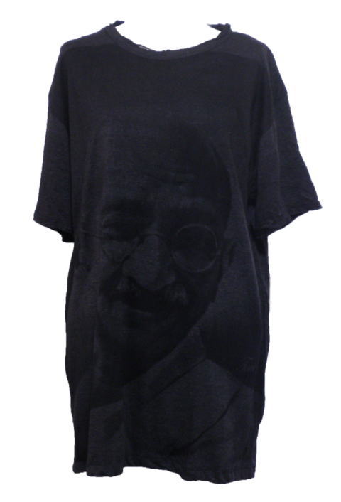 アジアン衣料 DT-4 コットン・ダメージ加工 手描き風Tシャツ