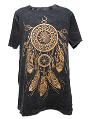 アジアン衣料 TBU-1 タイダイ仏像Tシャツ
