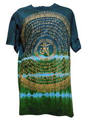 アジアン衣料 TBU-7 タイダイ仏像Tシャツ