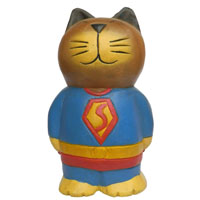 アジアン雑貨 CAT-26 猫ちゃん木彫り