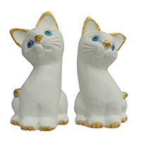 アジアン雑貨 CAT-44 猫ちゃん木彫り