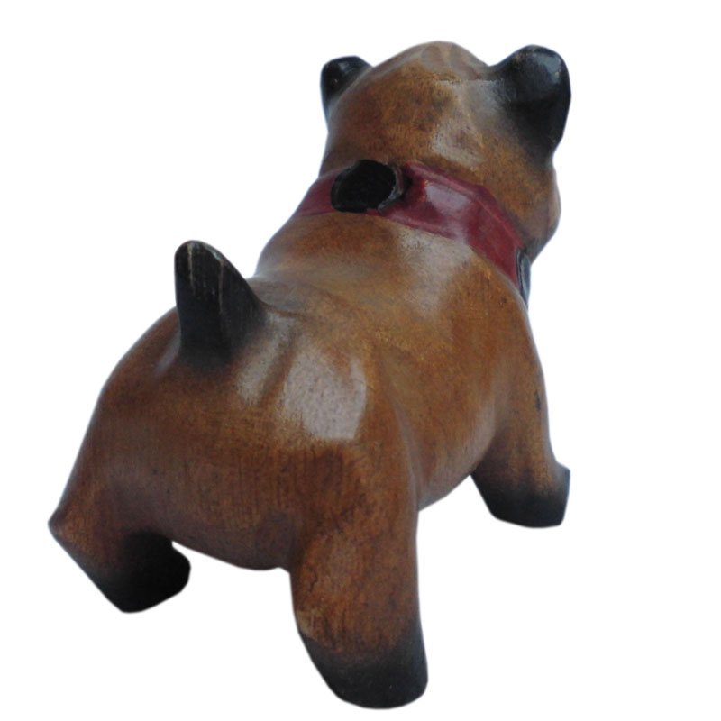 アジアン雑貨 DOG-14 ぶちゃいくワンちゃんの木彫り