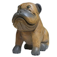 アジアン雑貨 DOG-6 わんちゃんの木彫り