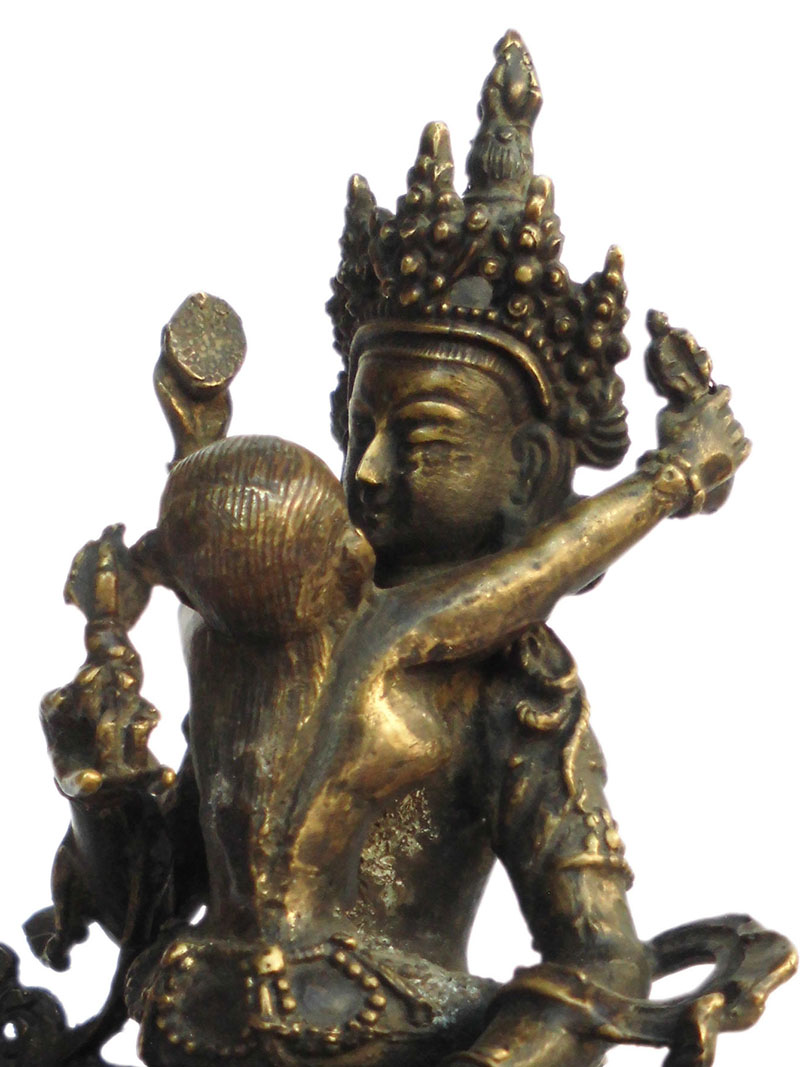アジアン雑貨  ネパール仏像 ヴァジュラサットヴァ・シャクティー像