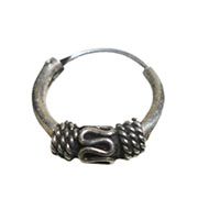 アジアン雑貨 シルバーアクセサリー SS-12 フープ・シルバーピアス 片方