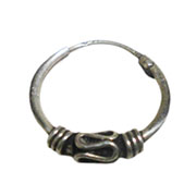 アジアン雑貨 シルバーアクセサリー SS-19 フープ・シルバーピアス 片方