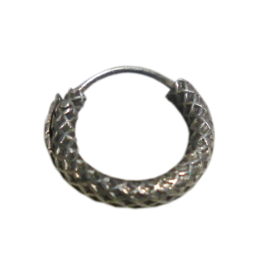 アジアン雑貨 シルバーアクセサリー SS-22 フープ・シルバーピアス 片方