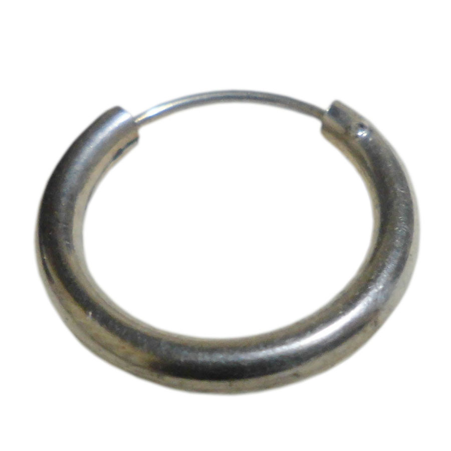 アジアン雑貨 シルバーアクセサリー SS-1 フープ・シルバーピアス 片方