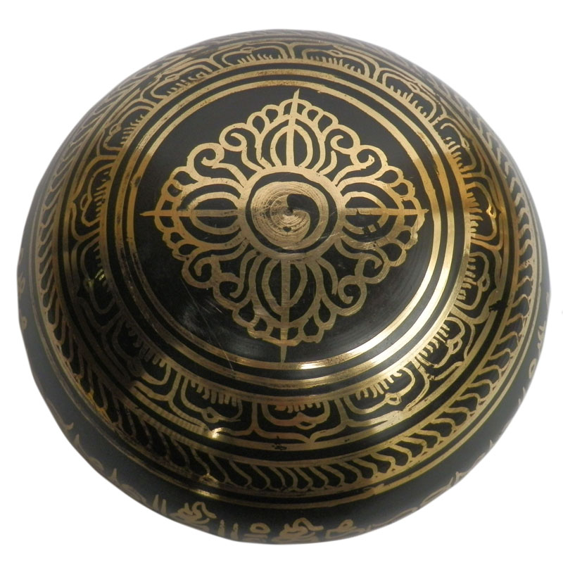 □☆アジアン雑貨 ネパール仏具 シンギングボール（SHIN-35） - 美術品